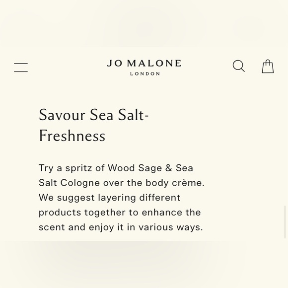 (Final Price) Jo Malone Wood Sage & Sea Salt cologne- 3.4 fl oz. 100ml - Picture 7 of 10